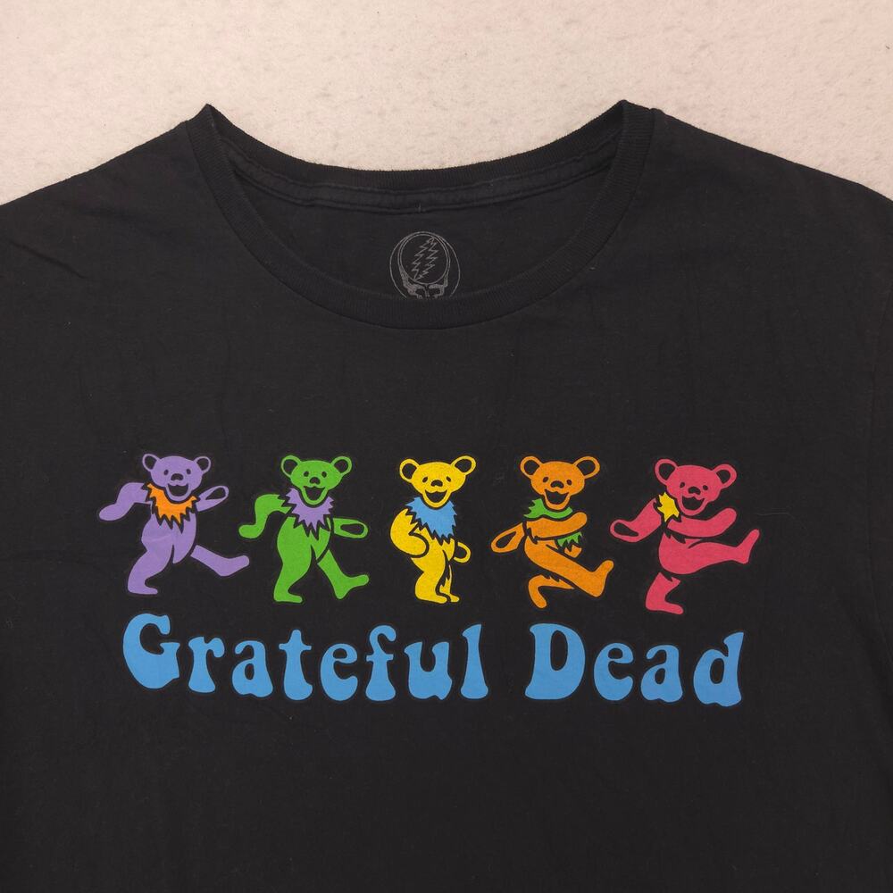 Grateful Dead Band Crew Neck Short Sleeve T Shirt Mens Size M Black 15988